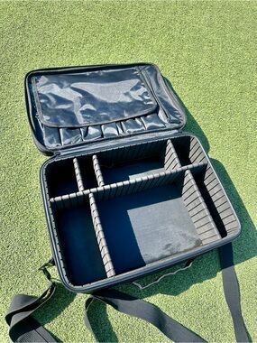 RELAVEL Large Professional Makeup Artist Train Case Black